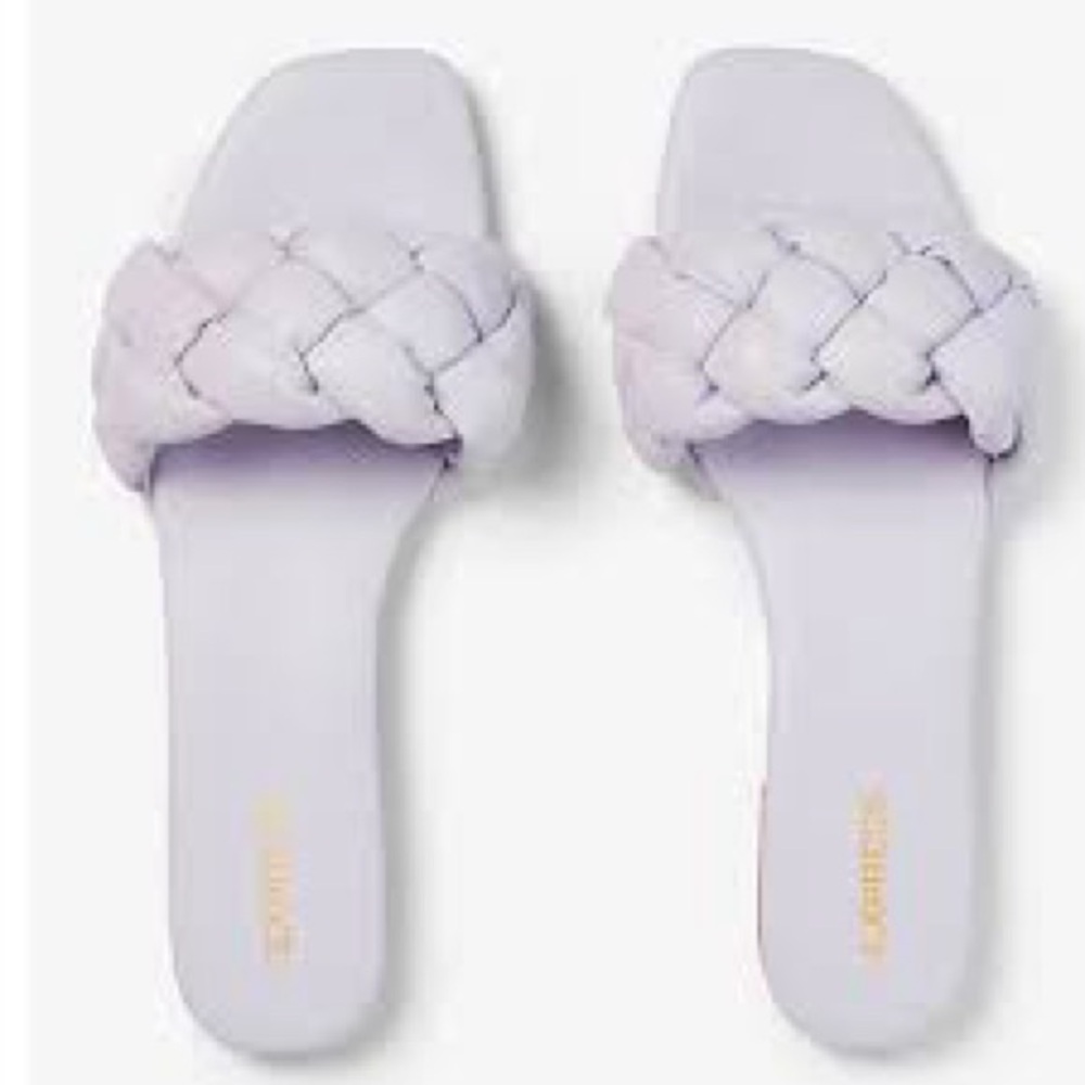 Express purple braided  sandals